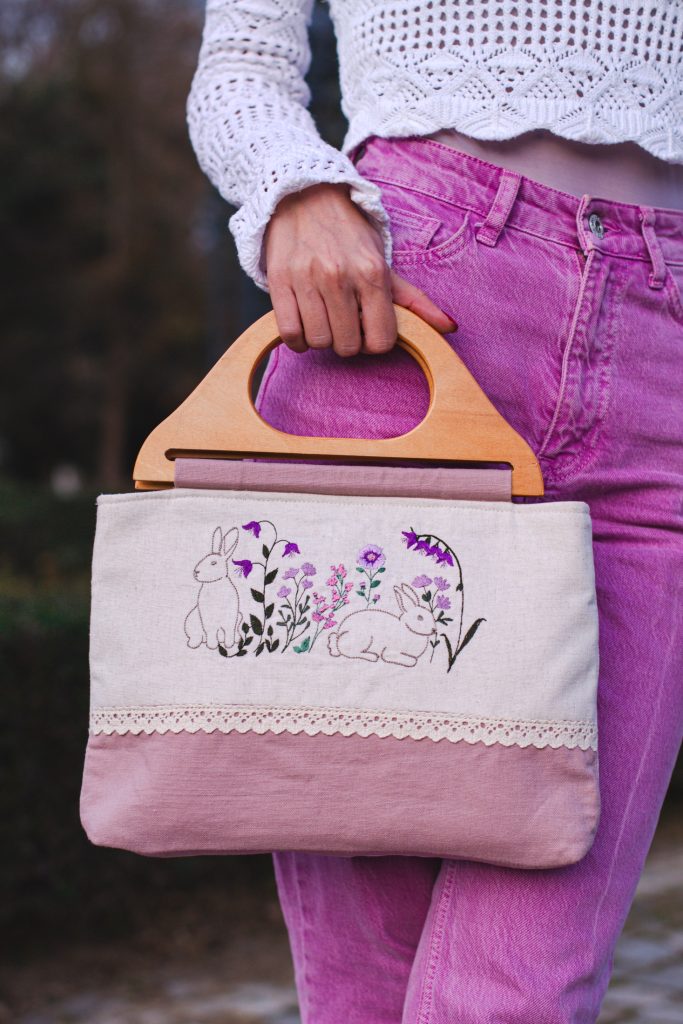 Чанта с две лица "Пролетна поляна"